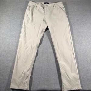 True Linkswear All Day Chino Men 30/32 (Fits 30x28) Tan Slim Straight Golf Pants